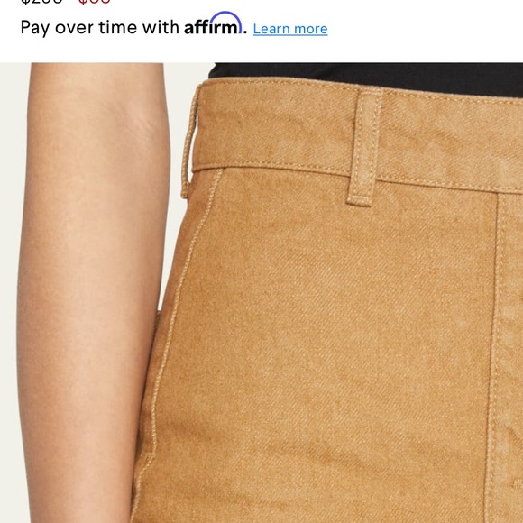 Triarchy Twill Button-Front Midi Skirt - Picture 3 of 5